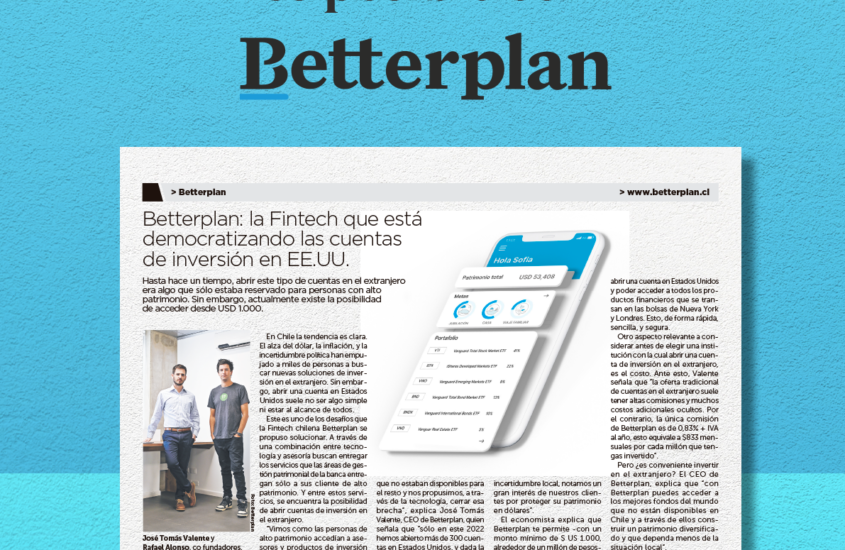 Betterplan: la Fintech que está democratizando las cuentas de inversión en EE.UU.