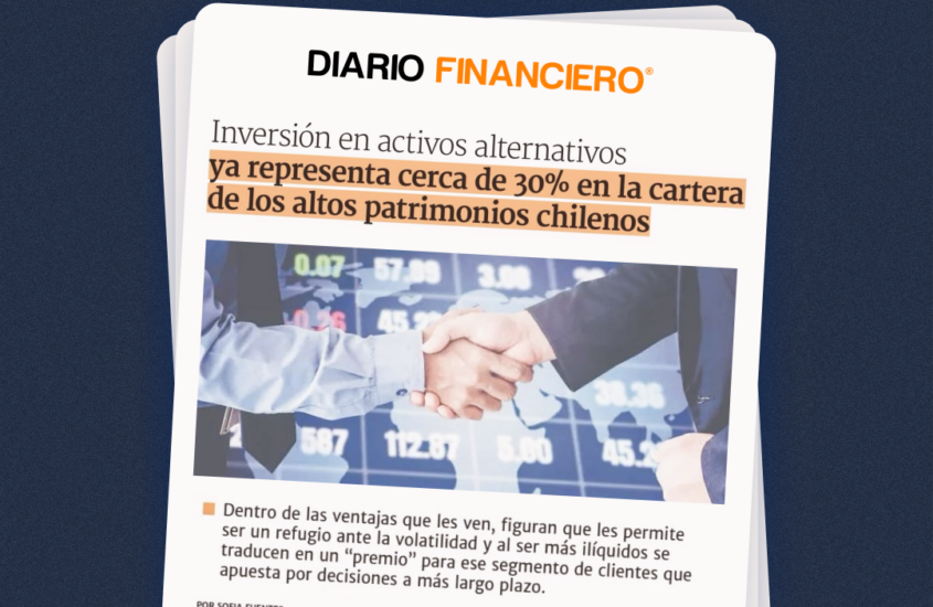 Inversión en activos alternativos ya representa cerca de 30% en la cartera de los altos patrimonios chilenos