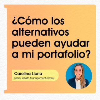 En este video 👉 Carolina Llona nos cuenta qué son los activos alternativos y por qué éstos te pueden ayudar a diversificar tu portafolio 🙌

Si quieres saber más te invitamos a ver 👀 el video completo.