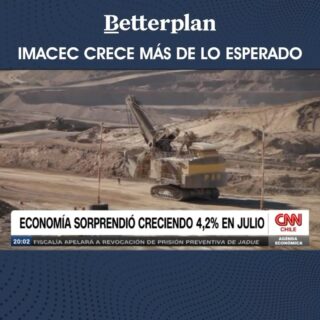 Ayer, nuestro CEO, José Tomás Valente, estuvo en @cnnchile analizando la sorpresiva alza del IMACEC de julio! 🗓️ 📊 Este crecimiento, que alcanzó un 1% en el dato desestacionalizado, fue impulsado principalmente por el sector servicios y el buen desempeño de la industria pesquera 🐟