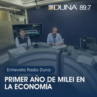 📻 El día de ayer, nuestro Director Comercial, @joacorhodius estuvo en @radioduna conversando sobre la economía argentina en el contexto del primer año de gobierno de Milei, analizando los principales desafíos y oportunidades que enfrenta el país.

👉 Escucha la entrevista completa en el link de nuestra bio.