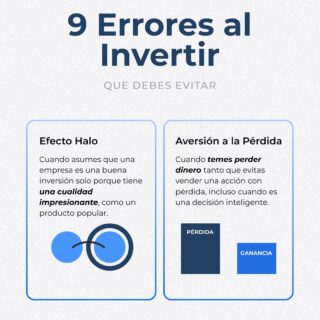 🧠 Invertir bien también es evitar errores comunes.

Incluso los inversionistas más experimentados pueden caer en sesgos que afectan sus decisiones: seguir a la mayoría, enamorarse de una acción popular o ignorar información que contradice sus creencias.

Reconocer estos sesgos —como el efecto halo, la aversión a la pérdida o el sesgo de autoridad— es el primer paso para tomar decisiones más racionales.

💡 En Betterplan creemos que invertir con estrategia significa hacerlo con información, no con impulsos.

👤 Habla con un asesor y evita que tus emociones dominen tus inversiones.