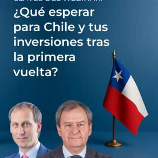 🇨🇱 ¿Qué viene para Chile y para tus inversiones después de la primera vuelta?

En nuestro webinar de hoy, moderado por José Tomás Valente, Ambrosio Montt y Gerardo Varela, analizamos las señales que está dejando el mercado y cómo leerlas con una mirada estratégica y de largo plazo.
 
El mercado chileno sigue mostrando capacidad de generar valor en el largo plazo, incluso en contextos de alta incertidumbre. 

Hoy, muchos activos locales continúan transándose con descuento, lo que abre oportunidades para quienes miran más allá del ciclo político.

La clave está en entender el escenario electoral, alinear expectativas y estructurar un portafolio preparado para distintos resultados.
 
👉 Comparte este resumen con quien sigue de cerca las elecciones y los mercados.