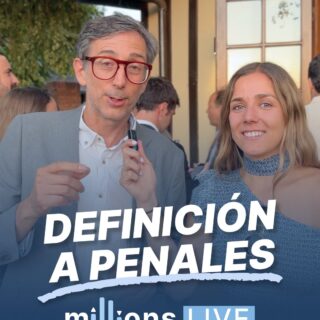 ⚽ Así cerramos Millions Live.

Después del evento en vivo, llevamos la conversación al juego y terminamos con una definición a penales junto al público y Matías del Río.

Un cierre distendido tras una jornada intensa de conversación sobre mercados e inversión, con la participación de Felipe Claro (Co-Portfolio Manager Moneda Renta CLP), Andrés Ossa (Portfolio Manager Falcom Tactical Latam Equities) y Martín Figueroa (Socio de Ameris Capital).

📈 Gracias a todos los que fueron parte de Millions Live y se sumaron a esta experiencia.