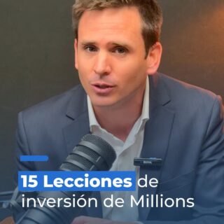 🎙️ 15 lecciones que nos dejó la primera temporada de Millions: El arte de invertir.
 
A lo largo de la temporada, nuestros invitados compartieron ideas construidas desde experiencias reales: crisis, decisiones complejas, errores, aprendizajes y convicciones formadas en el tiempo.
Desde cómo enfrentar el riesgo, elegir bien a los socios y pensar en el largo plazo, hasta la importancia de la independencia, la ética y el capital humano.
 
📈 Una recopilación de aprendizajes concretos que ayudan a pensar mejor cómo invertir.
 
👉 Mira el reel y recorre las principales lecciones de esta primera temporada.