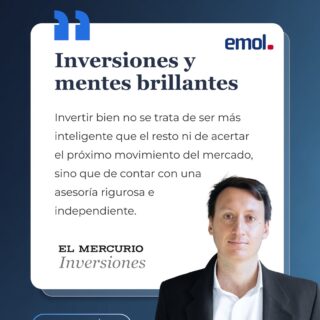 Invertir bien no es un concurso de inteligencia.

En su columna publicada en El Mercurio Inversiones, Maximiliano Gré aborda una idea incómoda pero necesaria: la historia demuestra que incluso mentes brillantes han cometido errores financieros costosos.
 
El punto no es el talento intelectual, sino el método.
Disciplina, estrategia clara, horizonte definido y coherencia con las necesidades reales de caja marcan la diferencia entre invertir por impulso e invertir con propósito.
 
En un entorno donde todavía abundan decisiones guiadas por intuición o rentabilidad rápida, el verdadero valor está en estructurar bien, mantener convicción y contar con una asesoría rigurosa e independiente.
 
👉 Desliza para leer la columna completa.