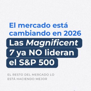 📉 Las “Magnificent 7” ya no están liderando el mercado.

Después de años concentrando el rendimiento, hoy el protagonismo empieza a moverse hacia el resto del S&P 500.

Un cambio clave que abre nuevas oportunidades… y también exige ajustar la estrategia.

💬 ¿Es algo temporal o un cambio de ciclo?