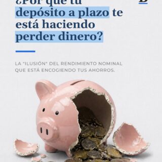 ¿Tu ahorro crece o se encoge? 📉💸
Ver números positivos en tu Depósito a Plazo no siempre significa que estás ganando. Si la inflación sube más que tu tasa, tu dinero pierde valor real cada mes.
 
No te conformes con la "seguridad" de perder poder adquisitivo:
✅ Usa la UF como escudo contra la inflación.
✅ Busca rentabilidad real, no solo nominal.
✅ Deja de pagar el costo de no hacer nada.
 
Haz que tu dinero trabaje de verdad. 🚀
 
🔗 Agenda una asesoría en el link de nuestro perfil.